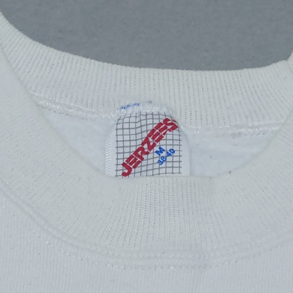 Vintage Jerzees Sweatshirt '88 Graphic New York Sweatshirt White Men's Medium M - Picture 4 of 10